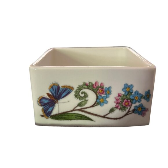 Portmeirion Botanic Garden Square Ceramic Trinket Box With Lid - Picture 3 of 9